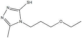 4-(3-ethoxypropyl)-5-methyl-4H-1,2,4-triazole-3-thiol Struktur