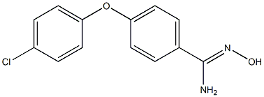 4-(4-chlorophenoxy)-N'-hydroxybenzene-1-carboximidamide Struktur