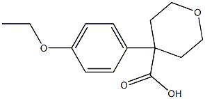 4-(4-ethoxyphenyl)oxane-4-carboxylic acid Struktur