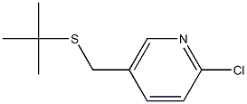 5-[(tert-butylsulfanyl)methyl]-2-chloropyridine Struktur