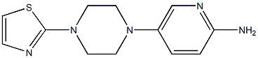 5-[4-(1,3-thiazol-2-yl)piperazin-1-yl]pyridin-2-amine Struktur