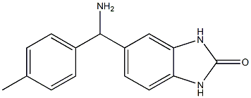 5-[amino(4-methylphenyl)methyl]-2,3-dihydro-1H-1,3-benzodiazol-2-one Struktur