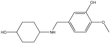 5-{[(4-hydroxycyclohexyl)amino]methyl}-2-methoxyphenol Struktur