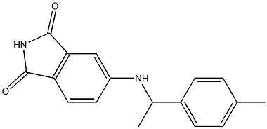 5-{[1-(4-methylphenyl)ethyl]amino}-2,3-dihydro-1H-isoindole-1,3-dione Struktur