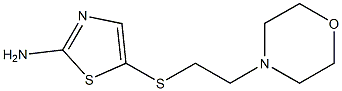 5-{[2-(morpholin-4-yl)ethyl]sulfanyl}-1,3-thiazol-2-amine Struktur