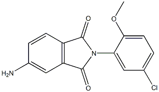 5-amino-2-(5-chloro-2-methoxyphenyl)-2,3-dihydro-1H-isoindole-1,3-dione Struktur