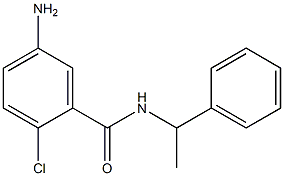 5-amino-2-chloro-N-(1-phenylethyl)benzamide Struktur