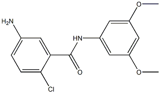 5-amino-2-chloro-N-(3,5-dimethoxyphenyl)benzamide Struktur