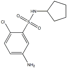 5-amino-2-chloro-N-cyclopentylbenzene-1-sulfonamide Struktur