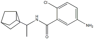 5-amino-N-(1-{bicyclo[2.2.1]heptan-2-yl}ethyl)-2-chlorobenzamide Struktur