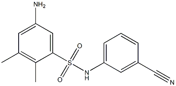 5-amino-N-(3-cyanophenyl)-2,3-dimethylbenzene-1-sulfonamide Struktur