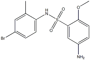 5-amino-N-(4-bromo-2-methylphenyl)-2-methoxybenzene-1-sulfonamide Struktur