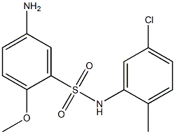 5-amino-N-(5-chloro-2-methylphenyl)-2-methoxybenzene-1-sulfonamide Struktur