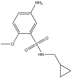 5-amino-N-(cyclopropylmethyl)-2-methoxybenzene-1-sulfonamide Struktur