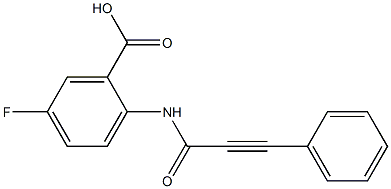 5-fluoro-2-(3-phenylprop-2-ynamido)benzoic acid Struktur