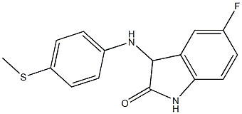 5-fluoro-3-{[4-(methylsulfanyl)phenyl]amino}-2,3-dihydro-1H-indol-2-one Struktur