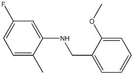 5-fluoro-N-[(2-methoxyphenyl)methyl]-2-methylaniline Struktur