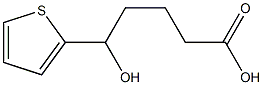 5-hydroxy-5-(thiophen-2-yl)pentanoic acid Struktur