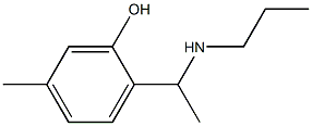 5-methyl-2-[1-(propylamino)ethyl]phenol Struktur