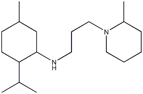 5-methyl-N-[3-(2-methylpiperidin-1-yl)propyl]-2-(propan-2-yl)cyclohexan-1-amine Struktur