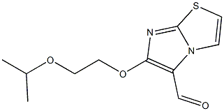 6-(2-isopropoxyethoxy)imidazo[2,1-b][1,3]thiazole-5-carbaldehyde Struktur