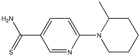 6-(2-methylpiperidin-1-yl)pyridine-3-carbothioamide Struktur