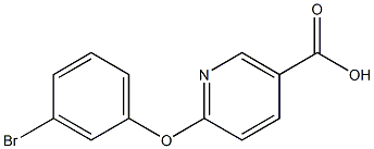 6-(3-bromophenoxy)nicotinic acid Struktur