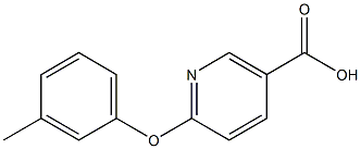 6-(3-methylphenoxy)nicotinic acid Struktur