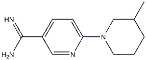 6-(3-methylpiperidin-1-yl)pyridine-3-carboximidamide Struktur