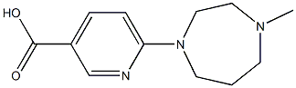 6-(4-methyl-1,4-diazepan-1-yl)pyridine-3-carboxylic acid Struktur