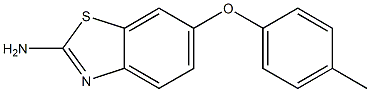 6-(4-methylphenoxy)-1,3-benzothiazol-2-amine Struktur