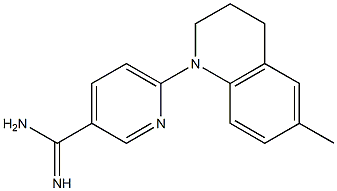 6-(6-methyl-3,4-dihydroquinolin-1(2H)-yl)pyridine-3-carboximidamide Struktur