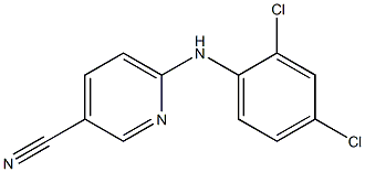 6-[(2,4-dichlorophenyl)amino]pyridine-3-carbonitrile Struktur