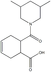 6-[(3,5-dimethylpiperidin-1-yl)carbonyl]cyclohex-3-ene-1-carboxylic acid Struktur