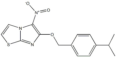 6-[(4-isopropylbenzyl)oxy]-5-nitroimidazo[2,1-b][1,3]thiazole Struktur