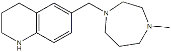 6-[(4-methyl-1,4-diazepan-1-yl)methyl]-1,2,3,4-tetrahydroquinoline Struktur