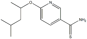 6-[(4-methylpentan-2-yl)oxy]pyridine-3-carbothioamide Struktur