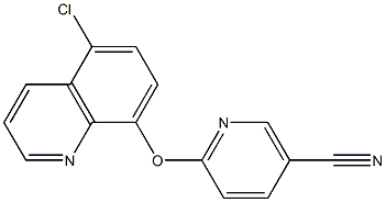 6-[(5-chloroquinolin-8-yl)oxy]nicotinonitrile Struktur