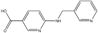 6-[(pyridin-3-ylmethyl)amino]pyridine-3-carboxylic acid Struktur