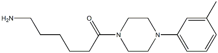 6-[4-(3-methylphenyl)piperazin-1-yl]-6-oxohexan-1-amine Struktur