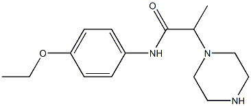 N-(4-ethoxyphenyl)-2-(piperazin-1-yl)propanamide Struktur