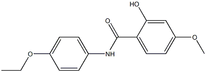 N-(4-ethoxyphenyl)-2-hydroxy-4-methoxybenzamide Struktur