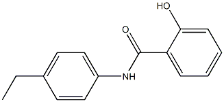 N-(4-ethylphenyl)-2-hydroxybenzamide Struktur