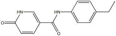 N-(4-ethylphenyl)-6-oxo-1,6-dihydropyridine-3-carboxamide Struktur