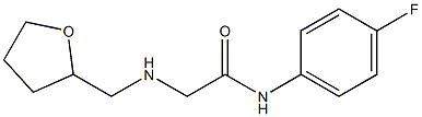 N-(4-fluorophenyl)-2-[(oxolan-2-ylmethyl)amino]acetamide Struktur