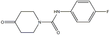 N-(4-fluorophenyl)-4-oxopiperidine-1-carboxamide Struktur