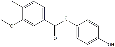 N-(4-hydroxyphenyl)-3-methoxy-4-methylbenzamide Struktur