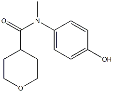 N-(4-hydroxyphenyl)-N-methyloxane-4-carboxamide Struktur