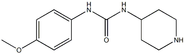 N-(4-methoxyphenyl)-N'-piperidin-4-ylurea Struktur