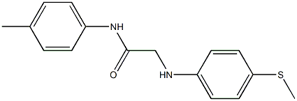 N-(4-methylphenyl)-2-{[4-(methylsulfanyl)phenyl]amino}acetamide Struktur